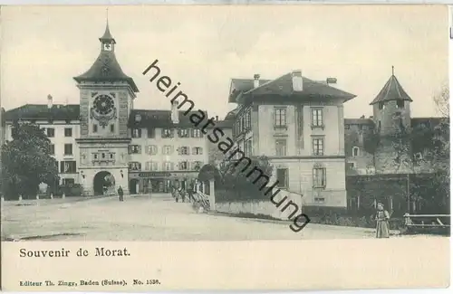 Souvenir de Morat - Editeur Th. Zingg Baden ca. 1900