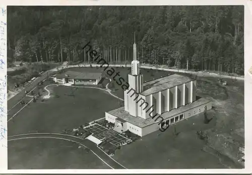 Münchenbuchsee - Schweizer Mormonentempel der Kirche Jesu Christi der Heiligen der letzten Tage - Luftaufnahme - Foto-AK
