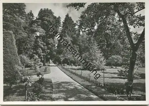 Mammern - Kuranstalt - Parkpartie - Foto-AK Grossformat - Verlag Photoglob-Wehrli Zürich gel. 1940