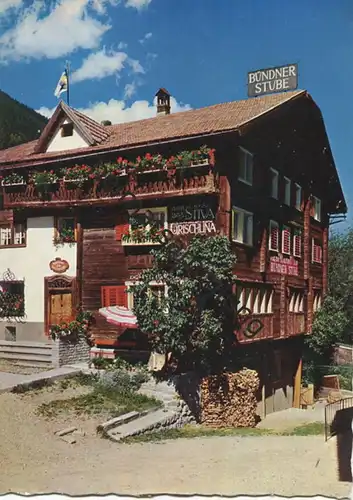 Disentis - Gasthaus Bündnerstube - AK Grossformat - Verlag Jules Geiger Flims gel. 1961