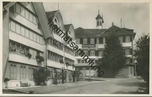 Gais - Hotel zur Krone - Foto-AK - Verlag Photoglob Wehrli & Vouga Zürich