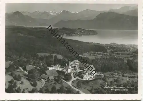 Luzern - Kurhaus Sonn-Matt - Fliegeraufnahme - Foto-AK Grossformat - Verlag O. Wyrsch Bern gel. 1954