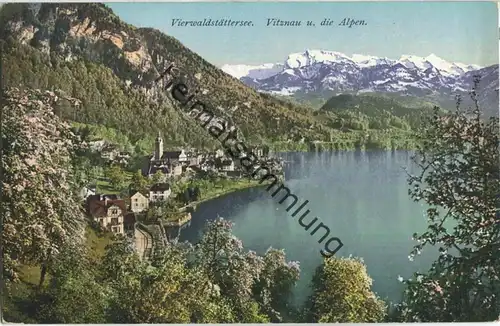 Vierwaldstättersee - Vitznau und die Alpen - Verlag E. Goetz Luzern
