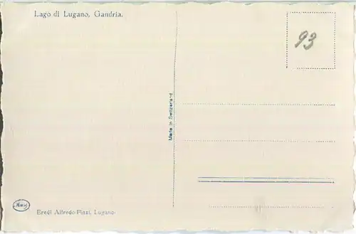 Lago di Lugano - Gandria - Foto-Ansichtskarte 20er Jahre - Eredi Alfredo Finzi Lugano