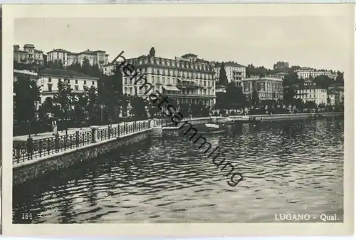 Lugano - Quai - Edit. Contoli & Bernasconi Lugano 20er Jahre