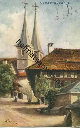 Luzern - Künstlerkarte - gel. 1909