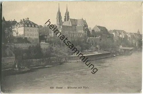 Basel - Münster mit Pfalz - Verlag Wilh. Frey Basel 20er Jahre