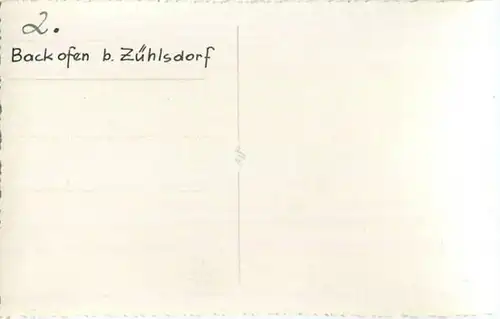 Backofen bei Zühlsdorf - Foto-AK 40er Jahre