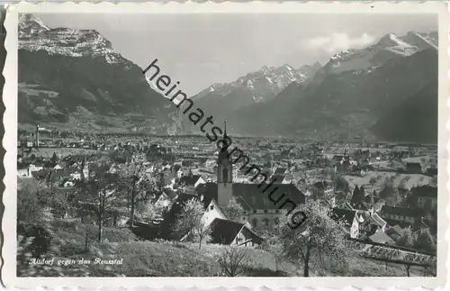 Altdorf gegen das Reustal - Foto-Ansichtskarte - Verlag Eduard von Matt Altdorf