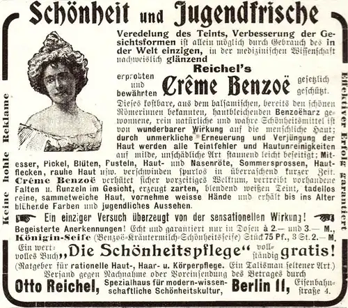 10 x Original-Werbung/ Anzeige 1901 bis 1912 - OTTO REICHEL / BERLIN - Größe unterschiedlich / BREITE MEIST 45 mm