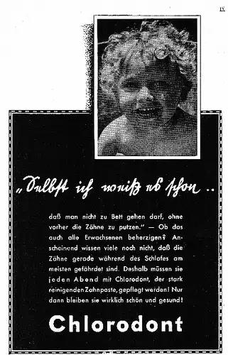 10 x Original-Werbung/ Anzeige 1932 bis 1939 - CHLORODONT ZAHNPASTA - MEIST 160 x 230 mm