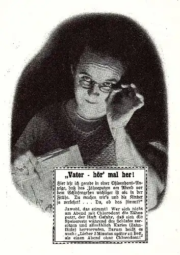10 x Original-Werbung/ Anzeige 1932 bis 1937 - CHLORODONT ZAHNPASTA - MEIST 160 x 230 mm