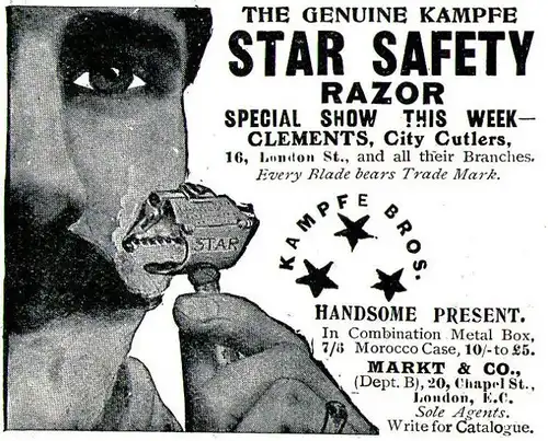 10 x Original-Werbung/ Anzeige 1901 bis 1913 - RASUR / RASIERMESSER / RASIERER - Größe unterschiedlich