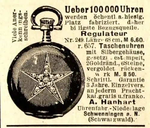 3 x Original-Werbung/ Anzeige 1907 / 1911 -  UHREN - UNTERSCHIEDLICHE GRÖSSEN