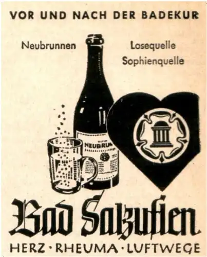 Original-Werbung/ Anzeige 1940 - BAD SALZUFLEN - ca. 45 x 60 mm