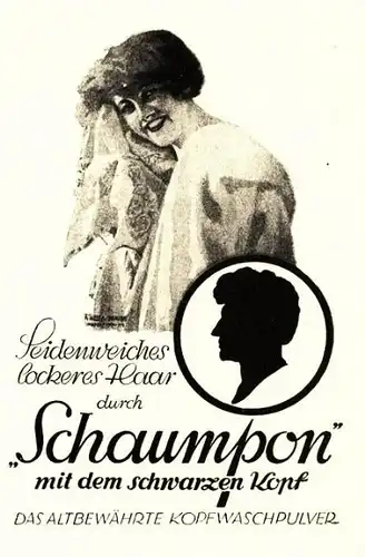 Original-Werbung/ Anzeige 1926 - SCHAUMPON / SCHWARZKOPF - BERLIN - DAHLEM - ca. 65 x 90 mm