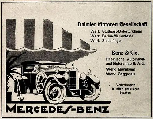 8 x Original-Werbung/ Anzeige 1925 bis 1955 - MERCEDES-BENZ - Größe unterschiedlich