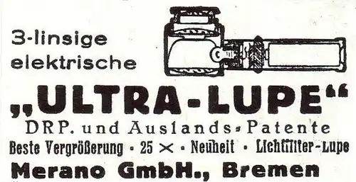 10 x Original-Werbung/ Anzeige 1916 bis 1949 - LUPEN - UNTERSCHIEDLICHE GRÖSSEN