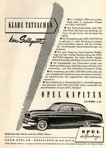 10 x Original-Werbung / Anzeigen 1950 ER JAHRE - AUTOMOBILE / OPEL - UNTERSCHIEDLICHE GRÖSSEN