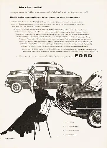 10 x Original-Werbung / Anzeigen 1950 ER JAHRE - AUTOMOBILE / FORD - UNTERSCHIEDLICHE GRÖSSEN