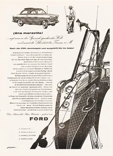 10 x Original-Werbung / Anzeigen 1950 ER JAHRE - AUTOMOBILE / FORD - UNTERSCHIEDLICHE GRÖSSEN