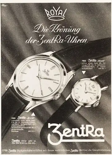 10 x Original-Werbung / Anzeigen 1950 ER JAHRE - UHREN - UNTERSCHIEDLICHE GRÖSSEN