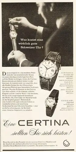 10 x Original-Werbung / Anzeigen 1950 ER JAHRE - UHREN - UNTERSCHIEDLICHE GRÖSSEN