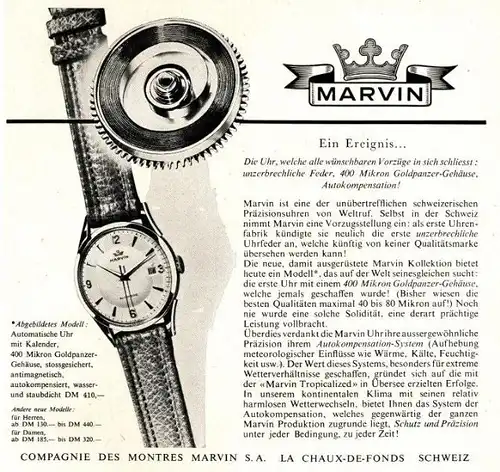 10 x Original-Werbung / Anzeigen 1950 ER JAHRE - UHREN - UNTERSCHIEDLICHE GRÖSSEN