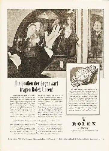 10 x Original-Werbung / Anzeigen 1950 ER JAHRE - UHREN - UNTERSCHIEDLICHE GRÖSSEN