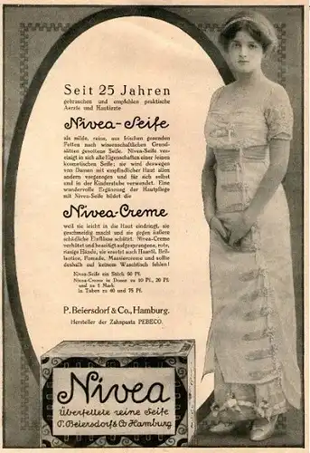 10 x Original-Werbung / Anzeigen 1912-1931 - NIVEA - GANZSEITEN