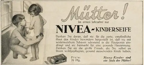 10 x Original-Werbung / Anzeigen 1912-1930 - NIVEA - UNTERSCHIEDLICHE GRÖSSEN