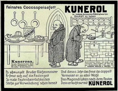 10 x Original-Werbung / Anzeigen 1909-1913 - KUNEROL - UNTERSCHIEDLICHE GRÖSSEN