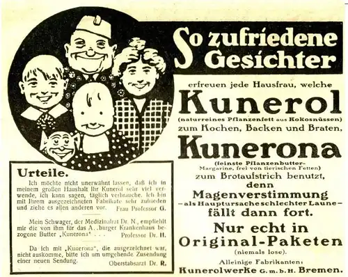 10 x Original-Werbung / Anzeigen 1909-1913 - KUNEROL - UNTERSCHIEDLICHE GRÖSSEN