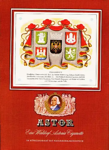 10 x Original-Werbung/ Anzeige 1950 - 1959 - ASTOR CIGARETTEN / TABAK - GANZE SEITEN 