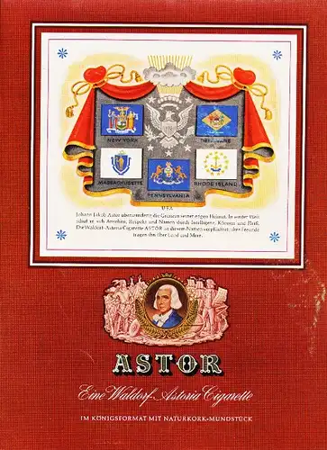10 x Original-Werbung/ Anzeige 1950 - 1959 - ASTOR CIGARETTEN / TABAK - GANZE SEITEN 