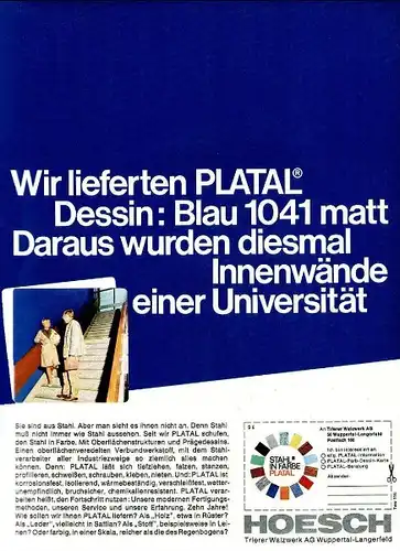 10 x Original-Werbung/ Anzeige 1956 - 1969 - HOESCH / DORTMUND - GANZSEITEN