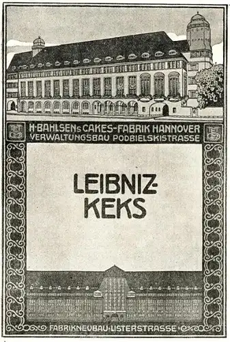 10 x Original-Werbung/ Anzeige 1897 bis 1942 - BAHLSEN KEKSE - HANNOVER - Größe unterschiedlich