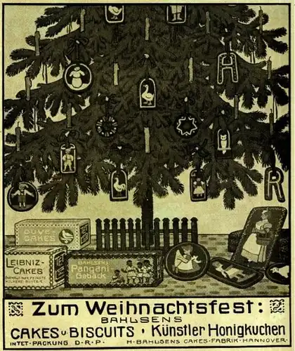 10 x Original-Werbung/ Anzeige 1897 bis 1942 - BAHLSEN KEKSE - HANNOVER - Größe unterschiedlich