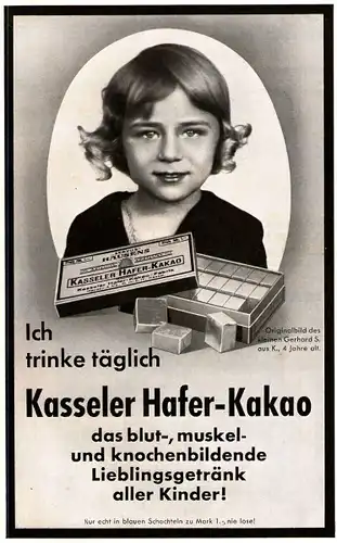 10 x Original-Werbung / Anzeigen 1925 - 1933 - KASSELER HAFER KAKAO - GANZSEITEN