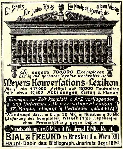 10 x Original-Werbung/ Anzeige 1901 bis 1928 -  VERSANDHAUS BIAL & FREUND - BRESLAU - Größe unterschiedlich