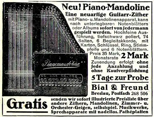 10 x Original-Werbung/ Anzeige 1901 bis 1928 -  VERSANDHAUS BIAL & FREUND - BRESLAU - Größe unterschiedlich