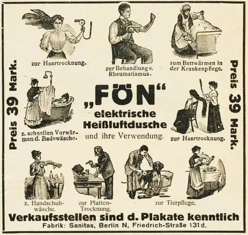 10 x Original-Werbung/ Anzeige 1910 bis 1949 - FÖN - Größe unterschiedlich