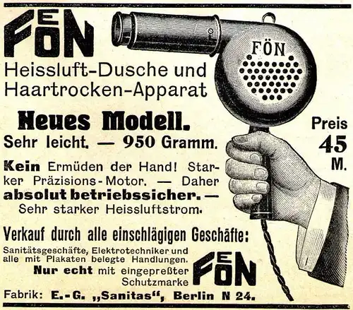 10 x Original-Werbung/ Anzeige 1910 bis 1949 - FÖN - Größe unterschiedlich