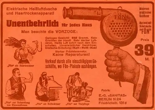 10 x Original-Werbung/ Anzeige 1910 bis 1949 - FÖN - Größe unterschiedlich