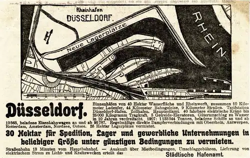 10 x Original-Werbung/ Anzeige 1886 bis 1924 - MOTIVE / FIRMEN AUS DÜSSELDORF - UNTERSCHIEDLICHE GRÖSSEN