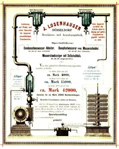 10 x Original-Werbung/ Anzeige 1886 bis 1924 - MOTIVE / FIRMEN AUS DÜSSELDORF - UNTERSCHIEDLICHE GRÖSSEN