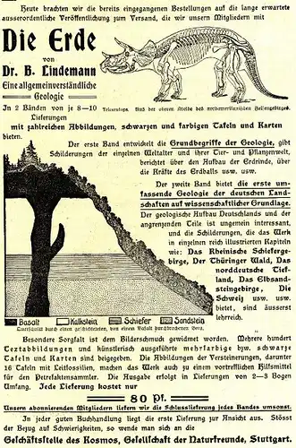 10 x Original-Werbung/ Anzeige 1910 bis 1926 - DINOSAURIER / STEINZEIT / ARTEFAKTE - Größe unterschiedlich
