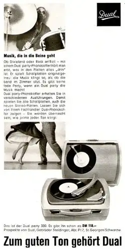 10 x Original-Werbung/ Anzeige 1934 bis 1963 - PLATTENSPIELER - Größe unterschiedlich 