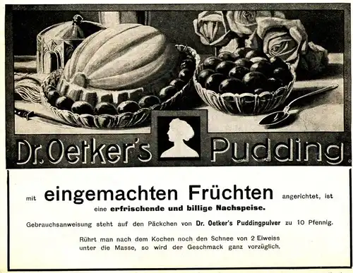 10 x Original-Werbung/ Anzeige 1900 bis 1950 - PUDDING VERSCHIEDENE MARKEN - Größe unterschiedlich