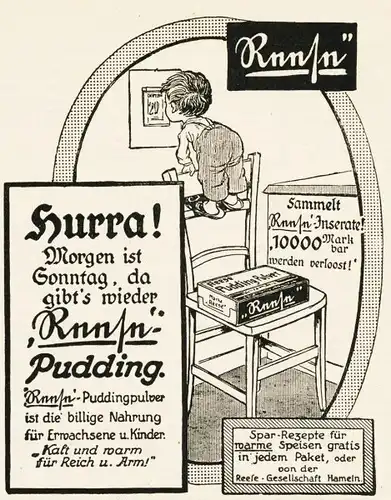 10 x Original-Werbung/ Anzeige 1900 bis 1950 - PUDDING VERSCHIEDENE MARKEN - Größe unterschiedlich